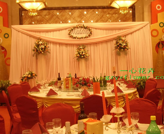 婚礼舞台布置、婚礼会场布置