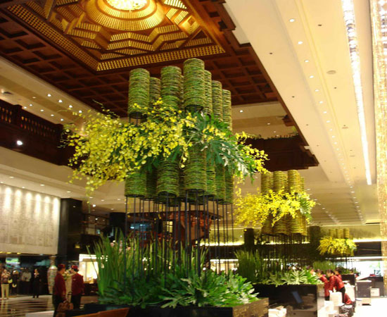 酒店大堂插花、商务插花